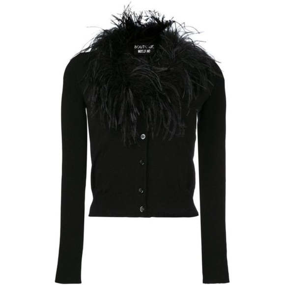Ostrich Feather Cardigan 